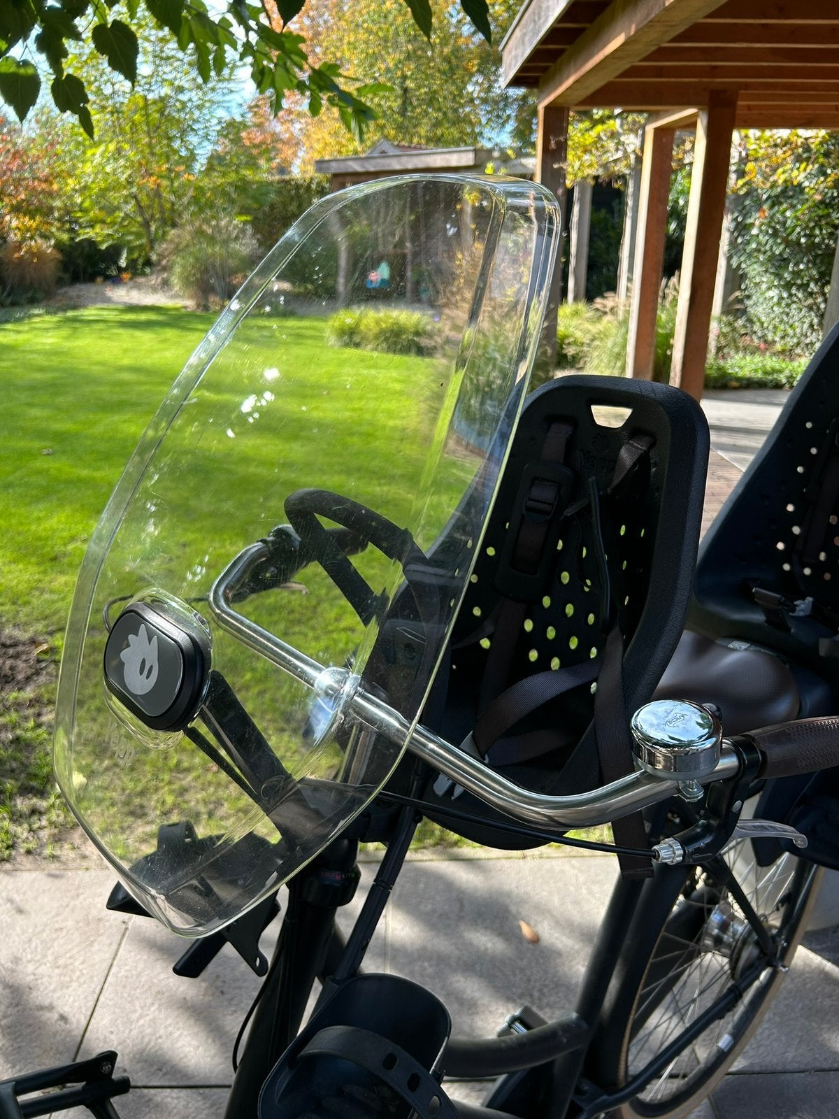 Yepp mini fietsstoel met windscherm, Ophalen, 0 t/m 18 kg, Voorzitje, Gebruikt