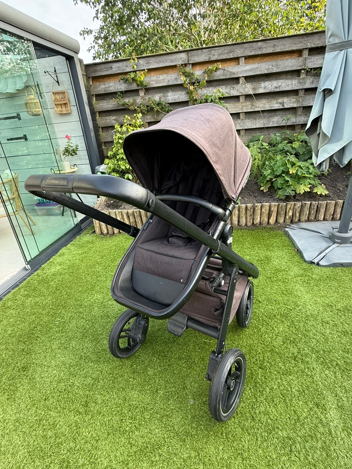 Dubatti One kinderwagen met reiswieg en voetenzak, Ophalen, Kinderwagen, Overige merken, Verstelbare duwstang