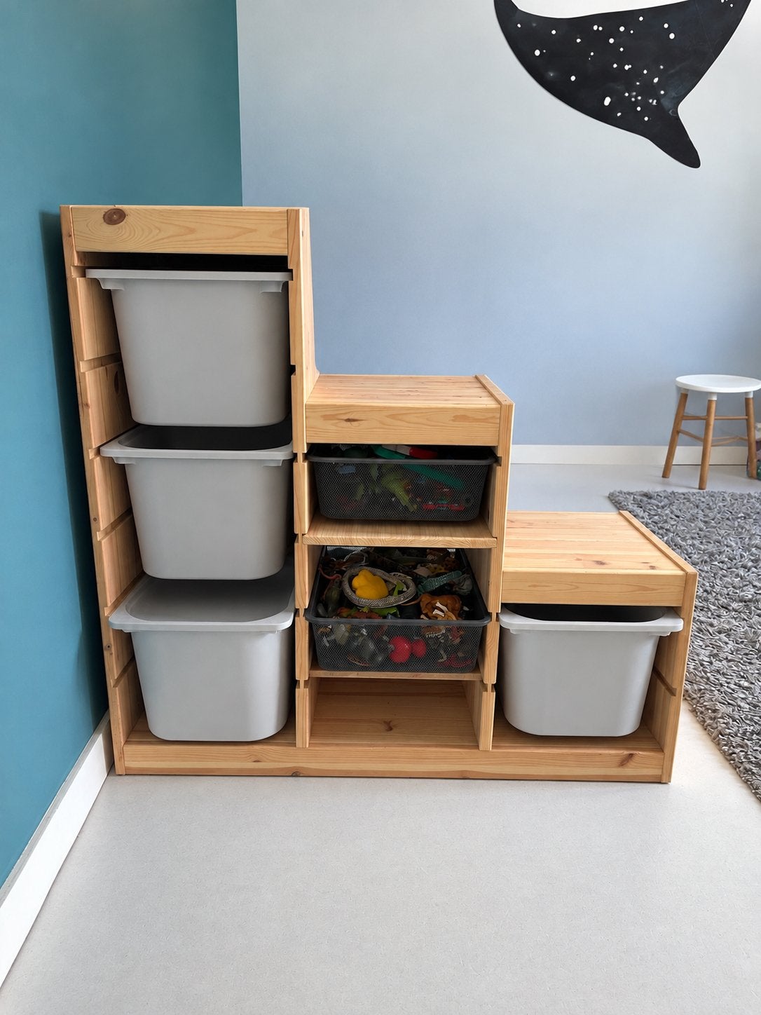 IKEA Trofast opbergkast met bakken, Ophalen, Gebruikt, Opbergmeubel, Meerkleurig