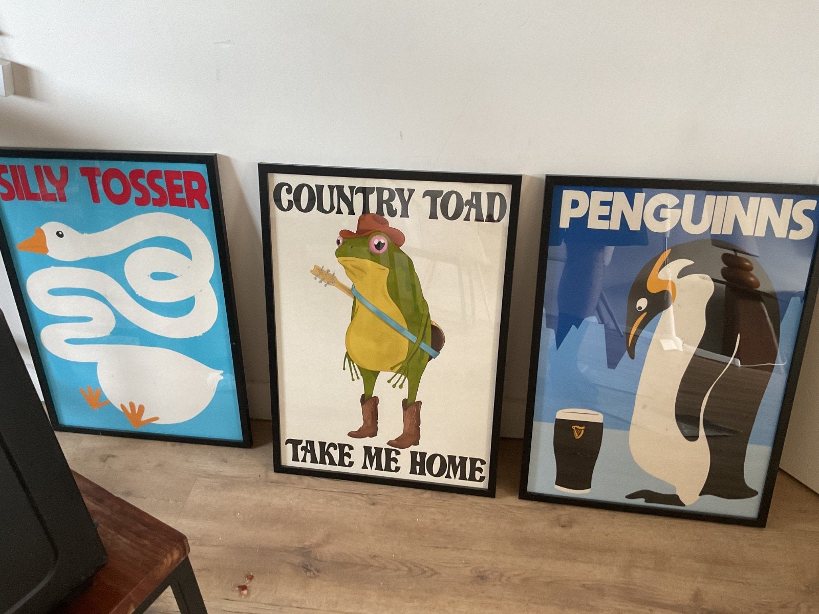 3x A2 originele posters in lijst hip design, Ophalen of Verzenden, Papier/karton, Print, Dieren