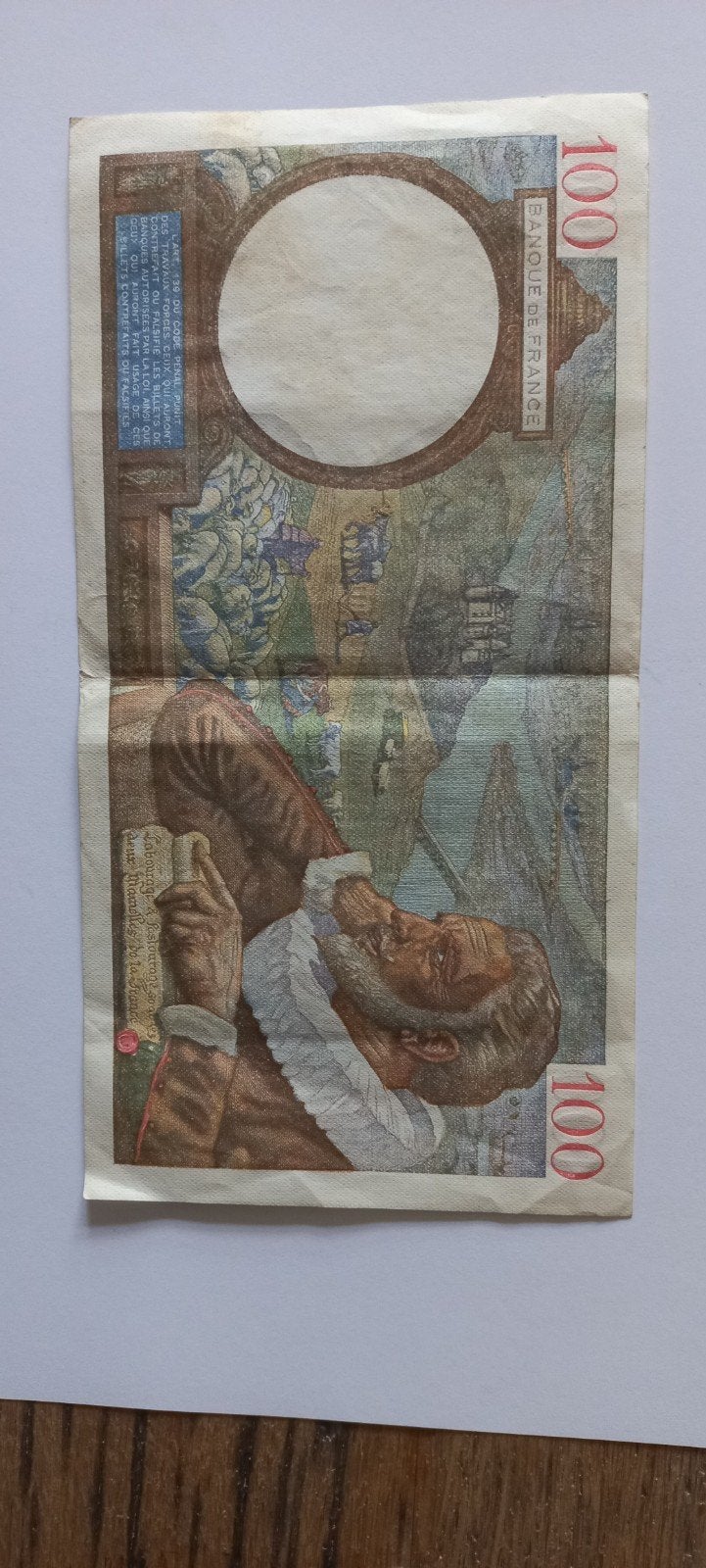 Bankbiljet Frankrijk 100 Frank 1940 - Prachtige Conditie, Postzegels en Munten, Ophalen of Verzenden, Frankrijk, Los biljet