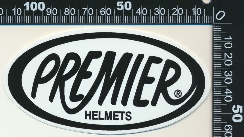Sticker: Premier Helmets (2), Ophalen of Verzenden, Zo goed als nieuw, Auto of Motor