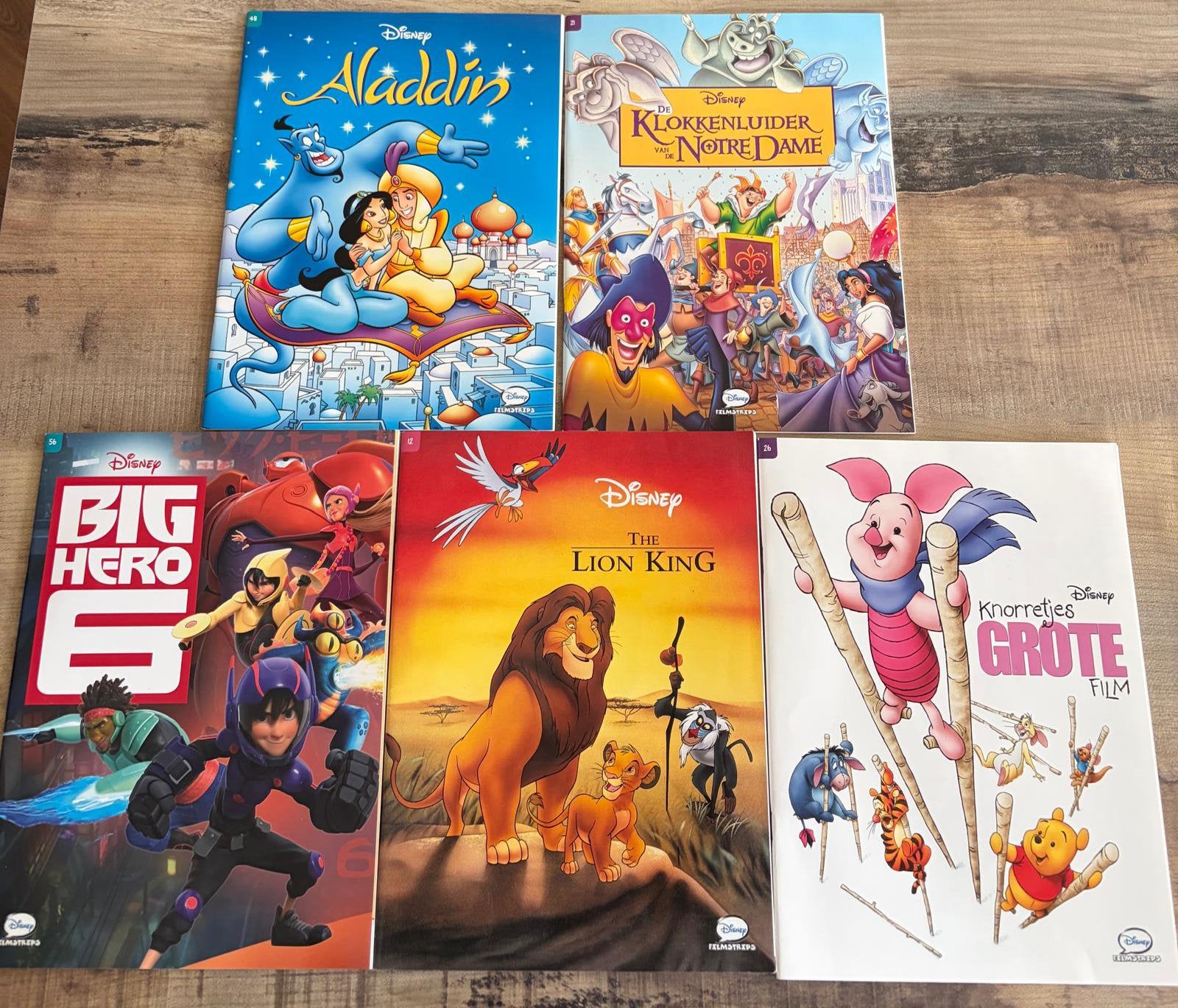 5x Disney Filmtoppers stripboeken – Aladdin, Lion King, etc, Meerdere stripboeken, Ophalen of Verzenden, Zo goed als nieuw