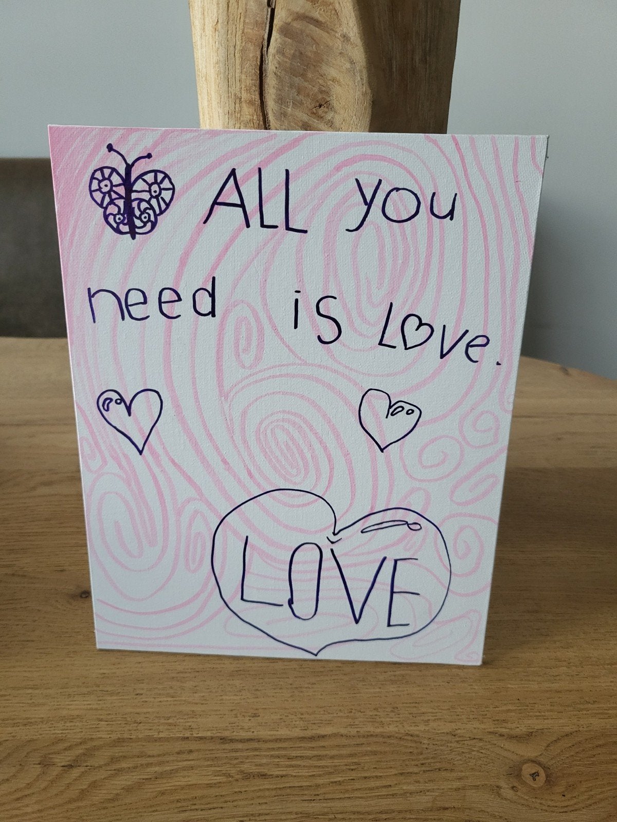 kunstwerk " all you need is love", Antiek en Kunst, Ophalen of Verzenden