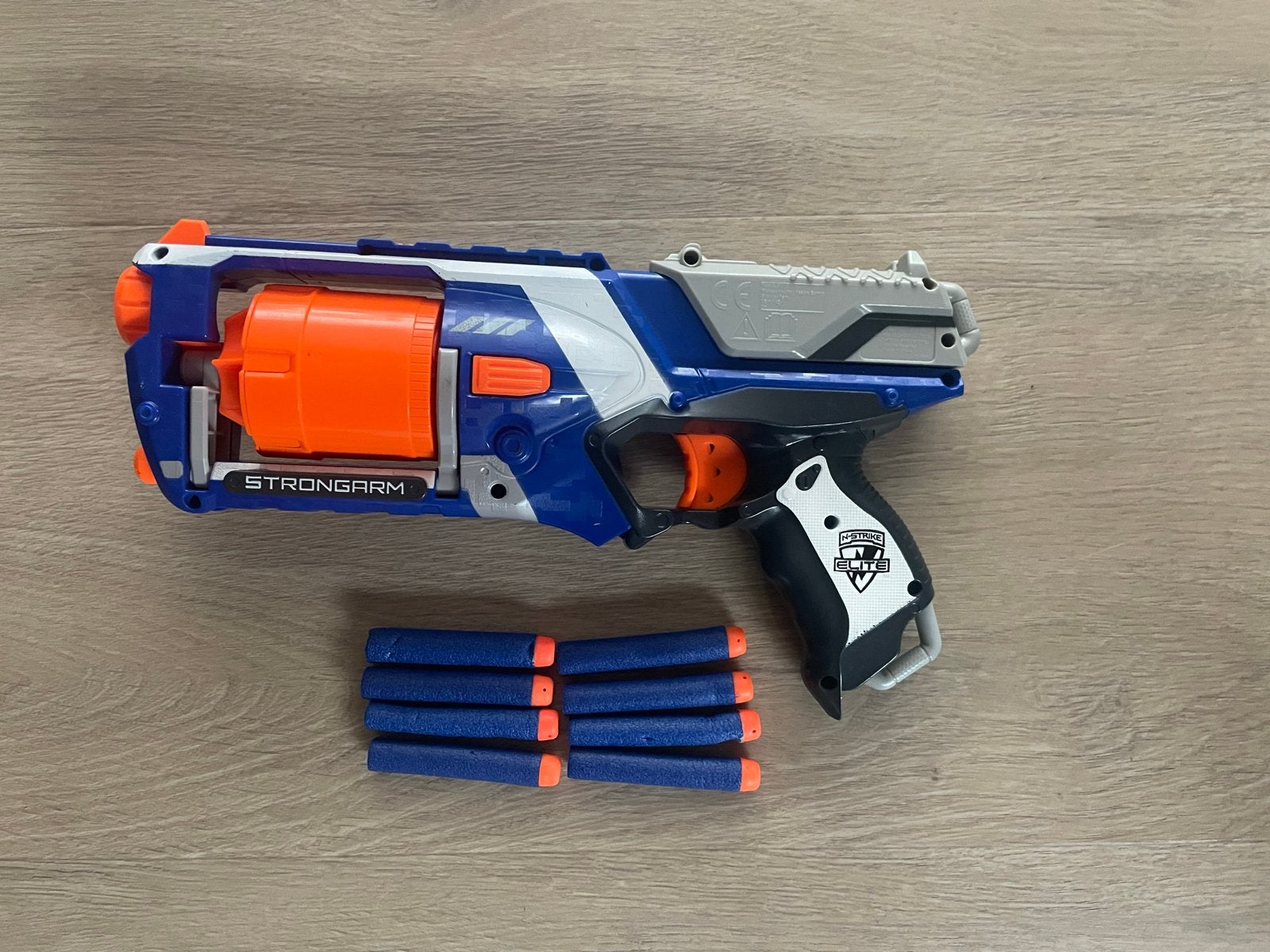Nerf N-Strike Elite Strongarm Blaster met Darts, Ophalen of Verzenden, Gebruikt