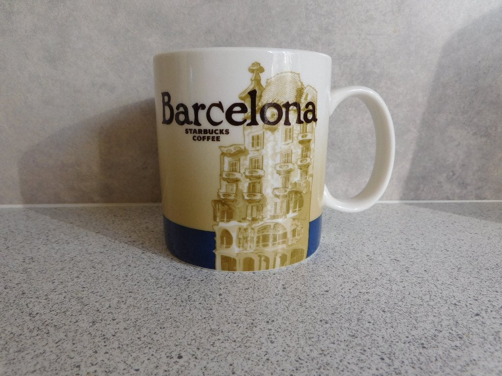Mok 473 ml. 2011 Barcelona Collector Series  Starbucks, Zo goed als nieuw, Overige stijlen, Starbucks, Porselein