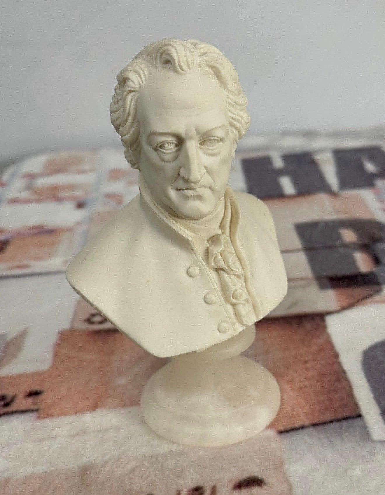 Johann Wolfgang van von Goethe A. Giannelli Bust 1969 buste, Antiek en Kunst, Ophalen of Verzenden, Gemerkt, Buste