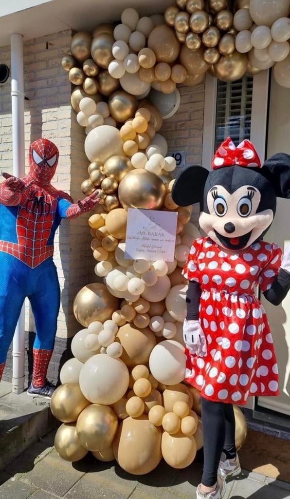 Minnie mouse mascotte te huur, Hobby en Vrije tijd, Feestartikelen | Verhuur, Zo goed als nieuw, Verjaardag, Ophalen of Verzenden