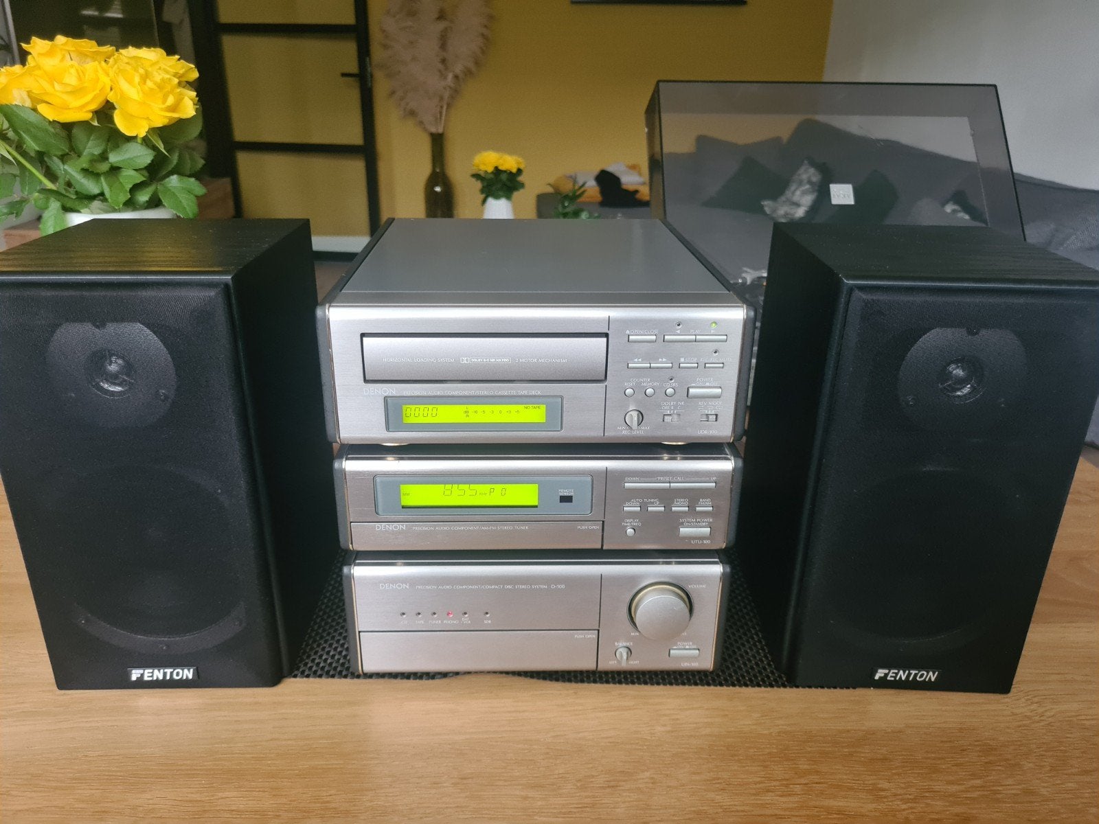 Denon miniset incl Fenton speakers, Ophalen, Speakers, Denon