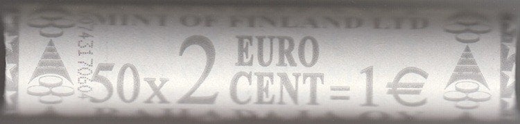 Finland origineel rolletje van 2 cent 1999 UNC - schaars!, Ophalen of Verzenden, Finland, 2 cent, Losse munt