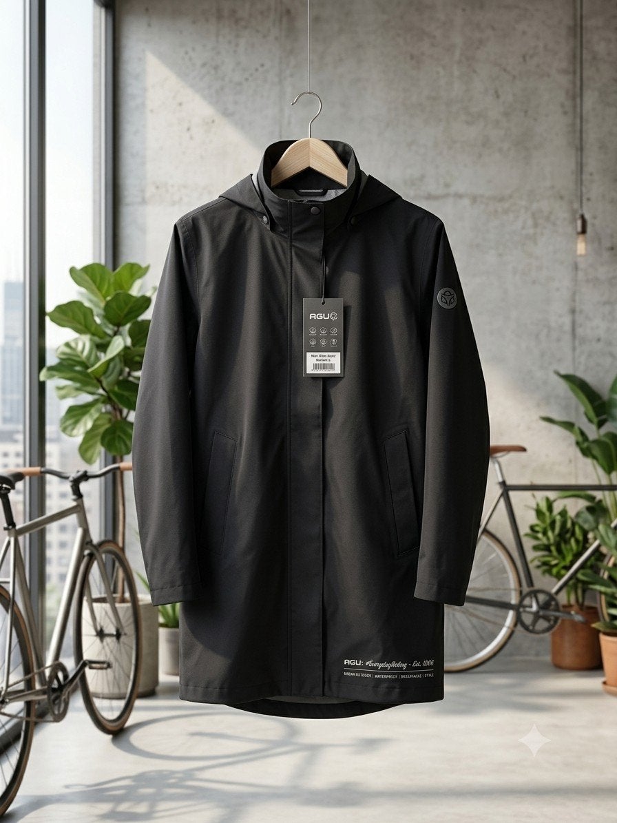 AGU Mac Rain Coat voor dames in de kleur zwart (maat L), Ophalen of Verzenden, Nieuw, Zwart