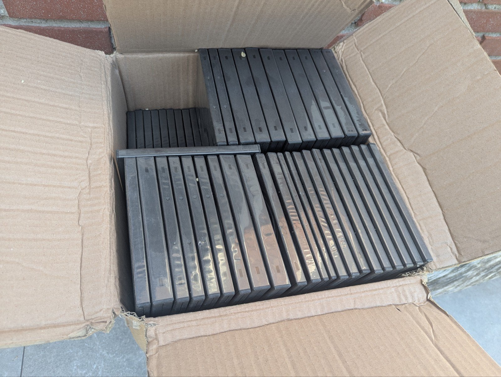 Grote partij lege DVD/Blu-ray hoesjes - Zwart, Alle leeftijden, Ophalen, Gebruikt