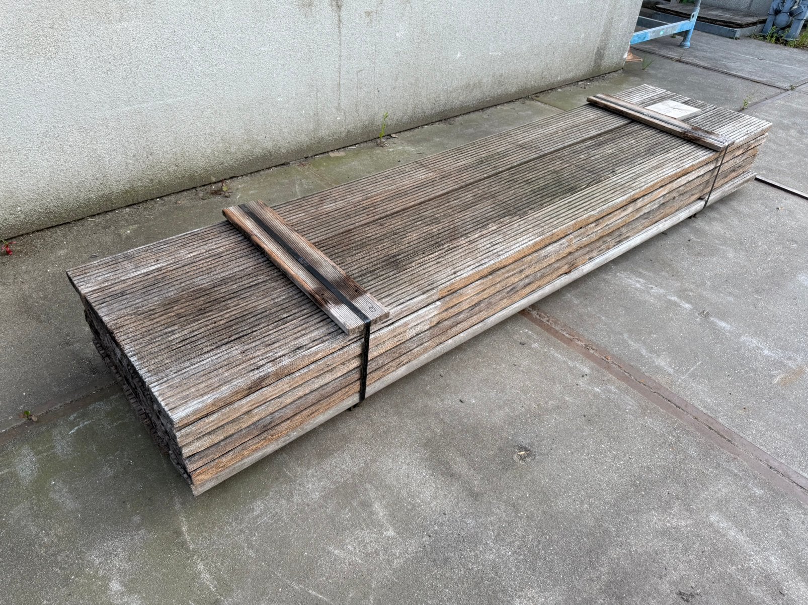 8 Azobe Vlonderplanken * Brugdekdelen, Ophalen, Gebruikt, Planken, Hardhout