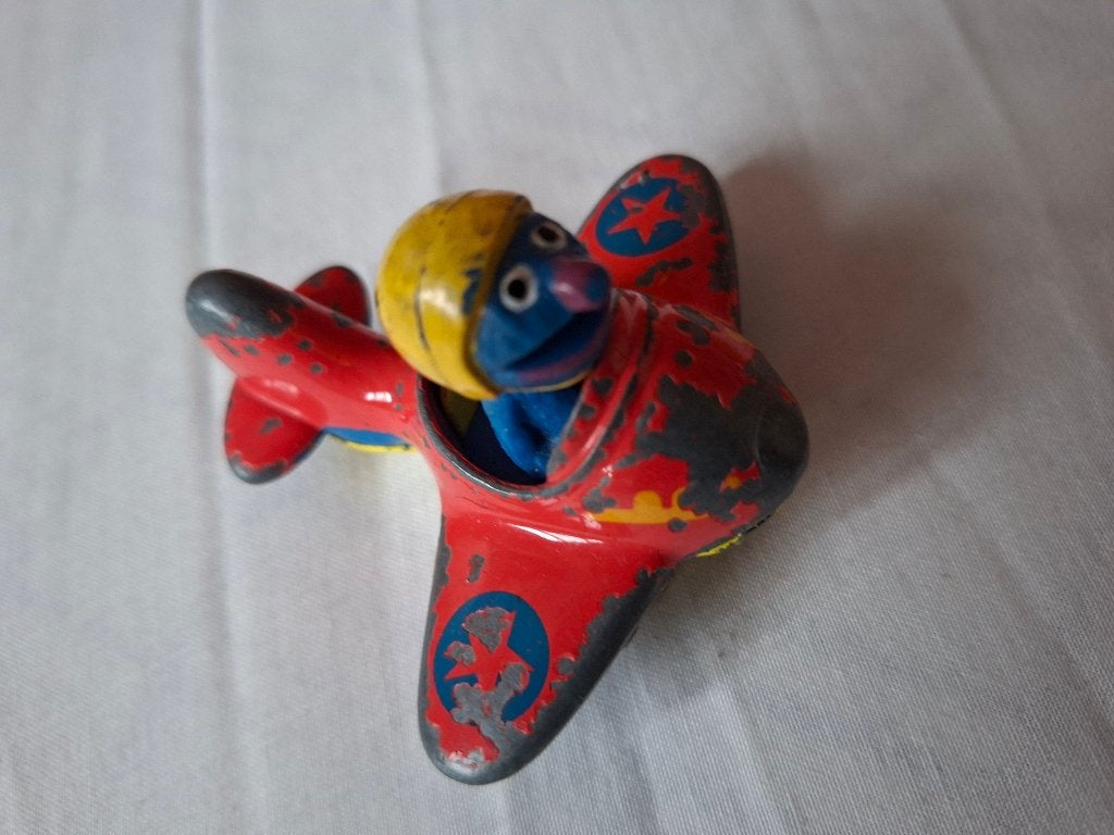 Grover in vliegtuig, Verzamelen, Poppetjes en Figuurtjes, Ophalen of Verzenden