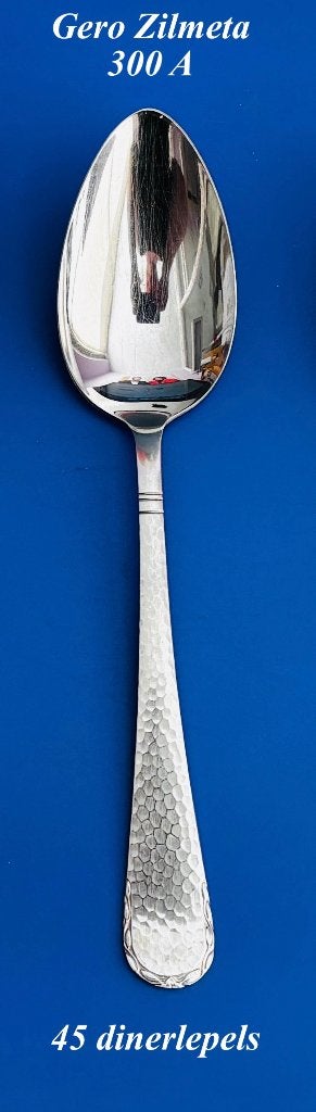 45 Dinerlepels NU € 27 Gero Zilmeta 300 A  Grote lepels, Ophalen, Gebruikt, Gero, Los bestek