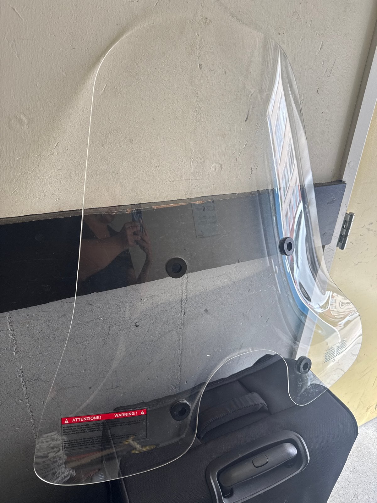 Windscherm scooter met beugel - Goede staat, Ophalen, Gebruikt, Overige typen
