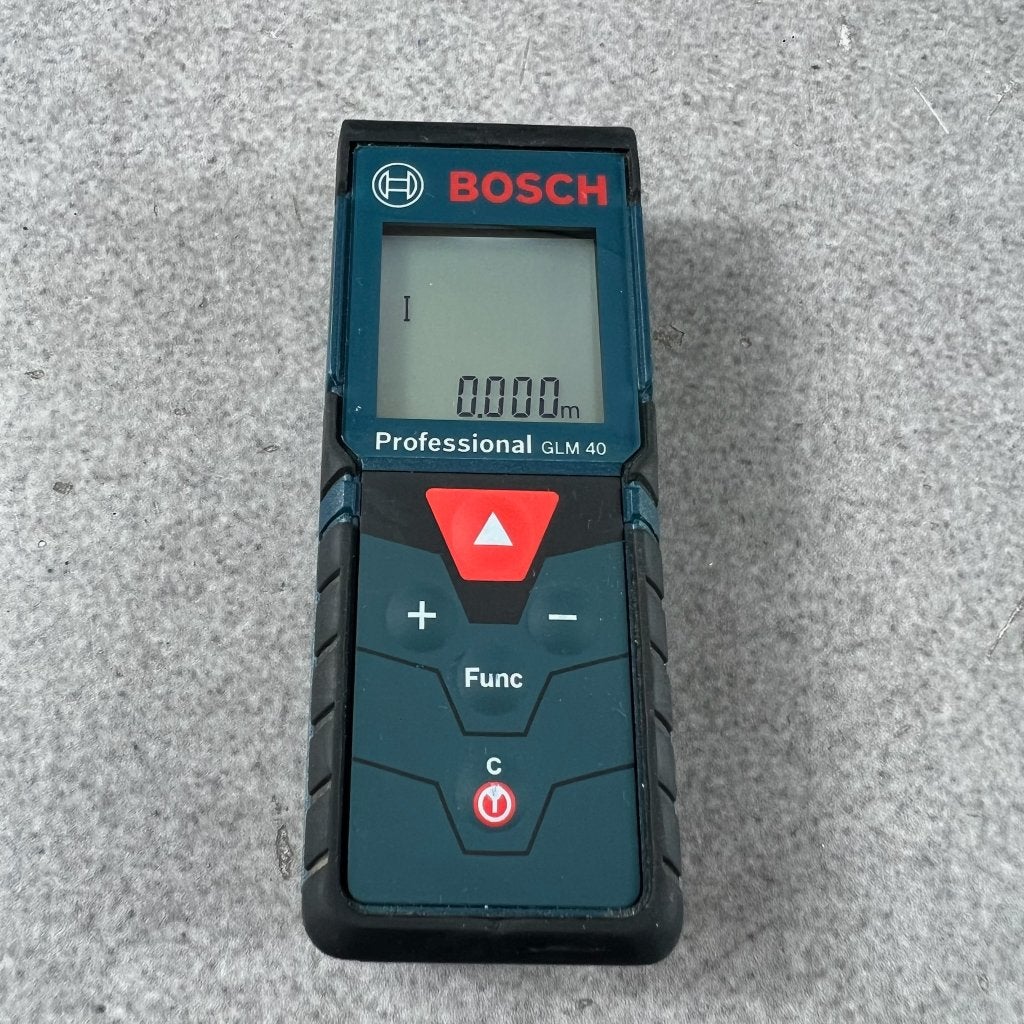 Bosch GLM 40 afstandmeter | met batt in hoes | 417381, Ophalen of Verzenden, Gebruikt, Afstand