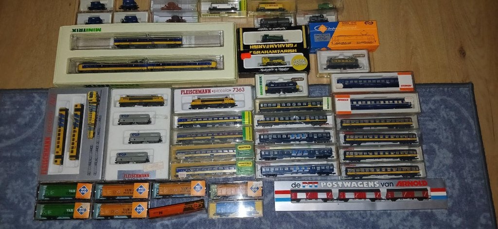nederlandse treintjes te koop, Hobby en Vrije tijd, Modeltreinen | N-Spoor, Gelijkstroom, Trix, Analoog, Ophalen of Verzenden
