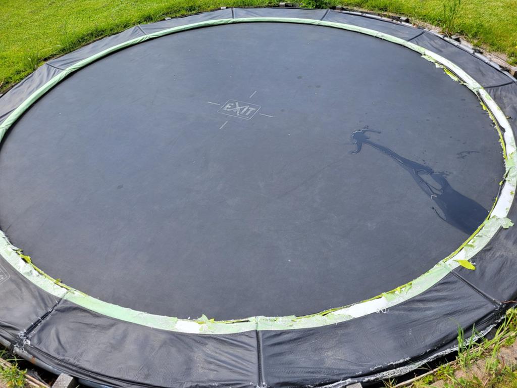 Inground trampoline 366cm, Ophalen, Gebruikt
