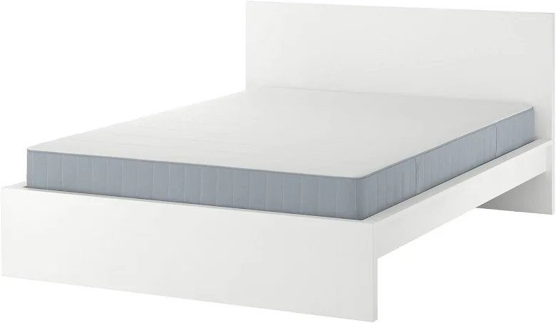 Ikea malm bed wit 160x200, Ophalen, Gebruikt, Tweepersoons, 160 cm