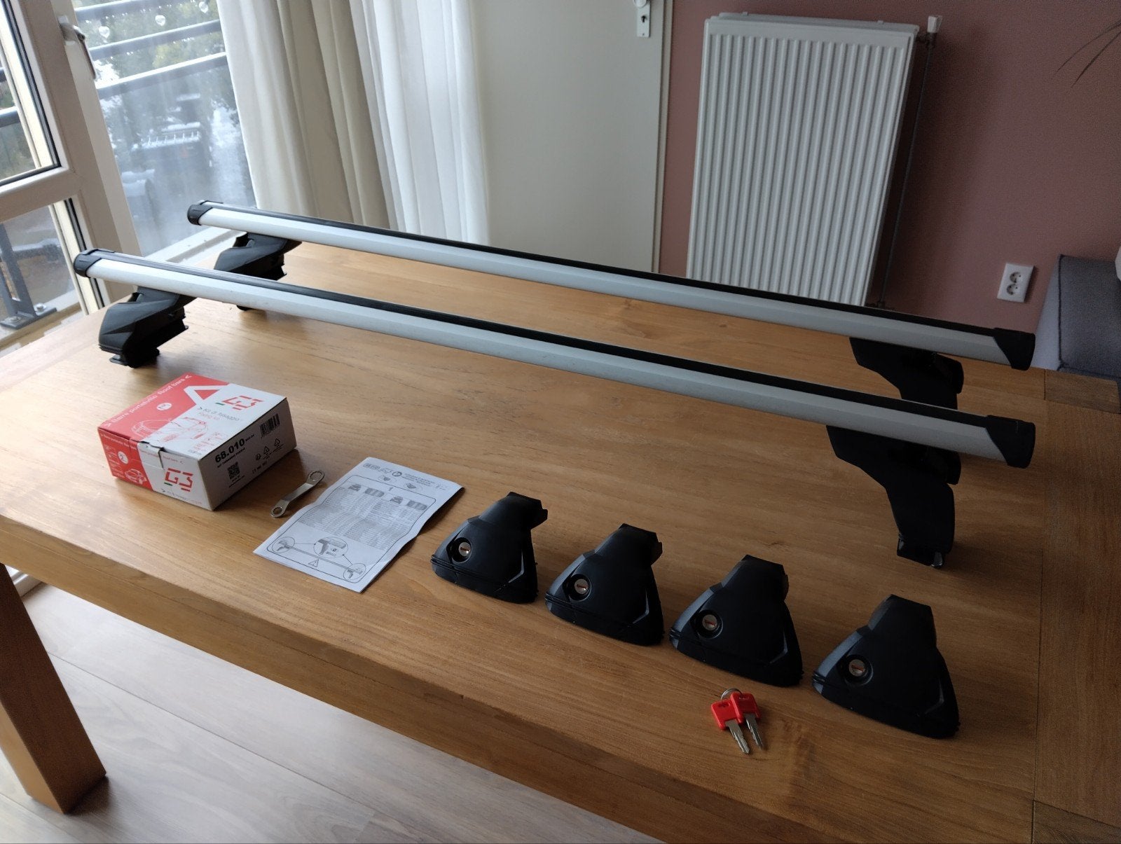 G3 Pacific Dakdragers - Aluminium - 127 cm, Auto diversen, Dakdragers, Ophalen, Zo goed als nieuw