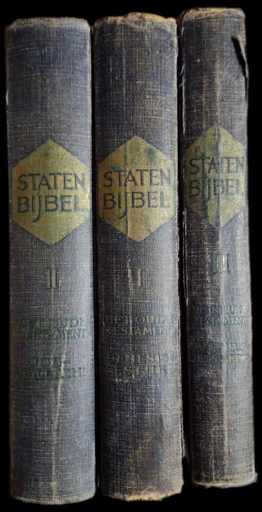 Statenbijbel Jubileum Uitgave 1637-1937 - 3 Delen, Ophalen, Jacob en Pieter Keur (oorspronkelijke vertalers