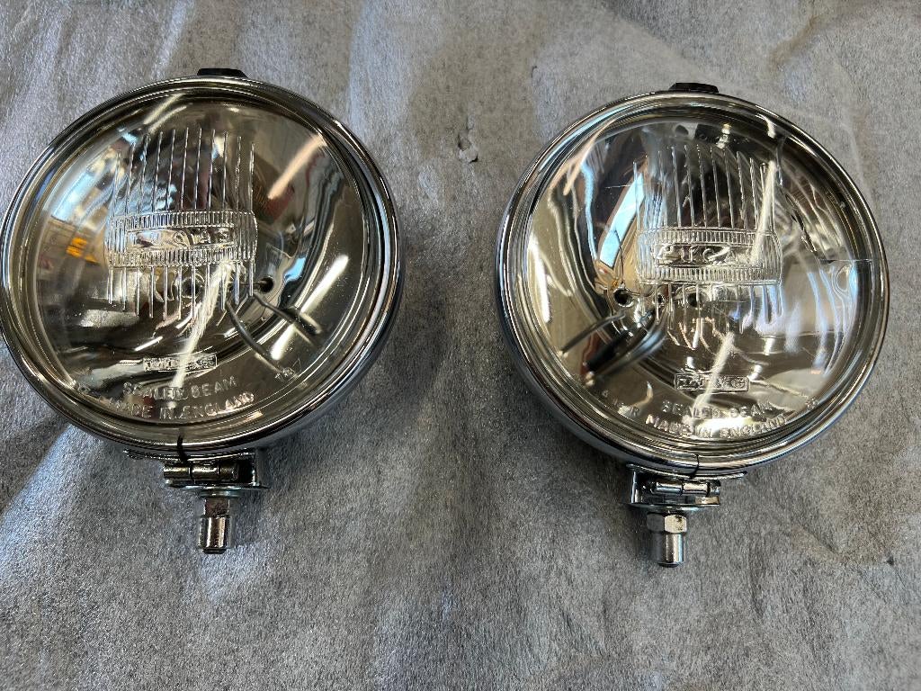 Lucas chroom fog light FT/LR14 sealed beam - Healey 3000, Auto-onderdelen, Verlichting, Ophalen, Gebruikt, Triumph