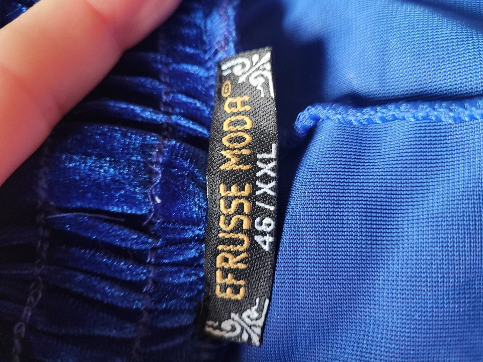 Fluwelen trainingspak Efrusse Moda - Maat 46/XXL, Kleding | Dames, Ophalen of Verzenden, Nieuw, Maat 46/48 (XL) of groter, Blauw
