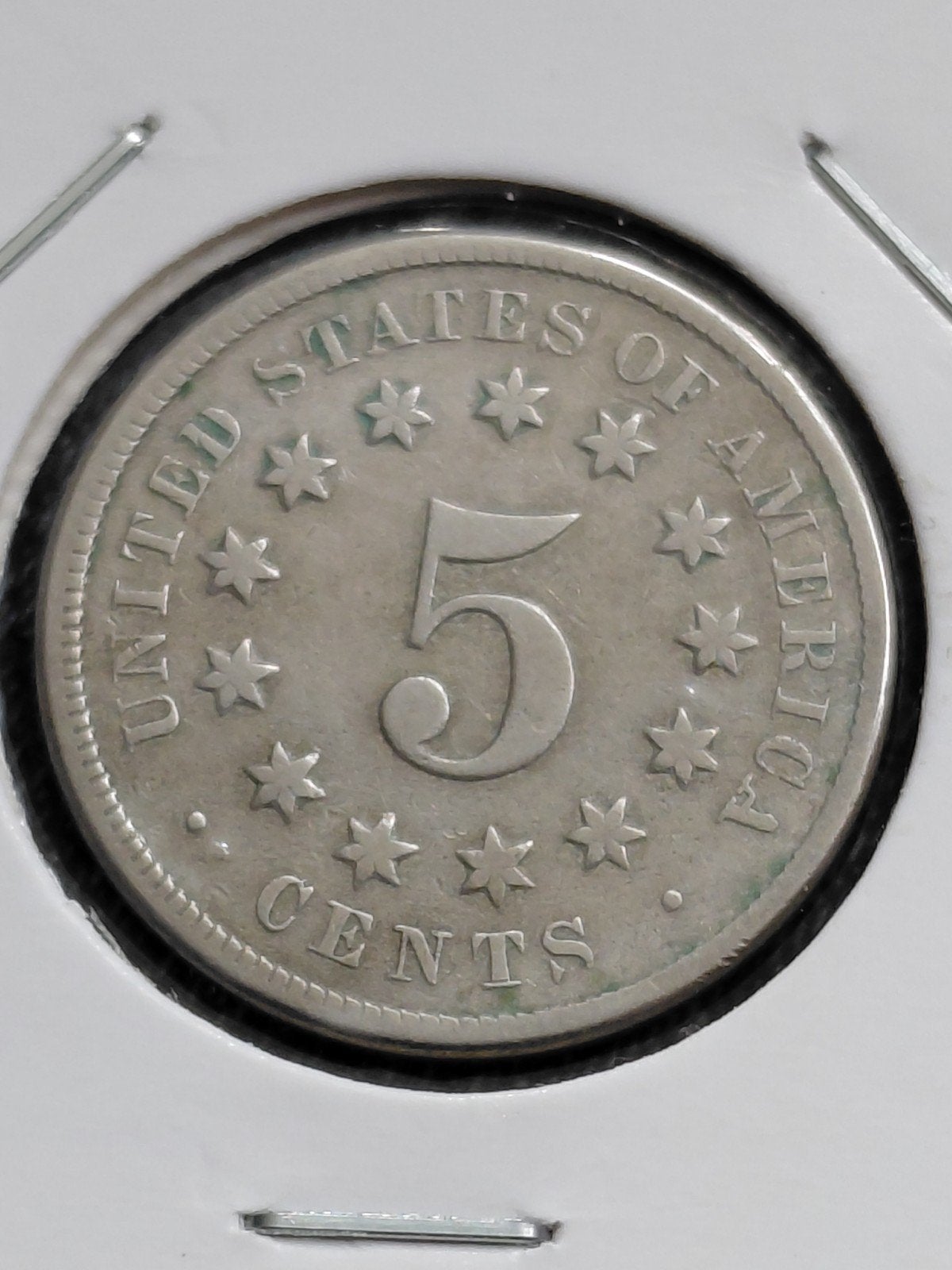 Amerika 5 Cent 1869 Shield Nickel, Verzenden, Noord-Amerika, Losse munt