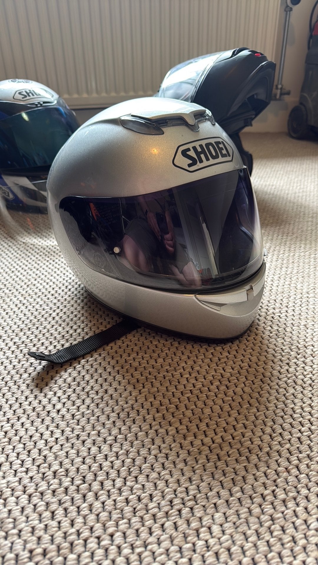 Hele nette shoei motorhelm maat xs, Motoren, XS, Ophalen of Verzenden, Integraalhelm, Shoei