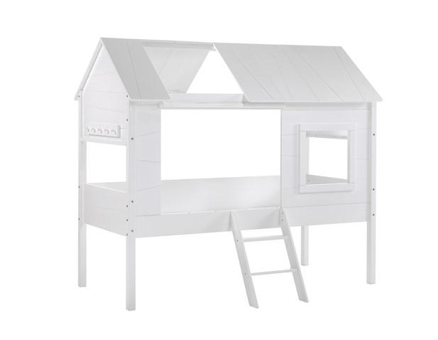Charlotte boomhut/huisbed - 90x200 - Wit, Niet ingevuld, Niet ingevuld, Nieuw, Ophalen of Verzenden