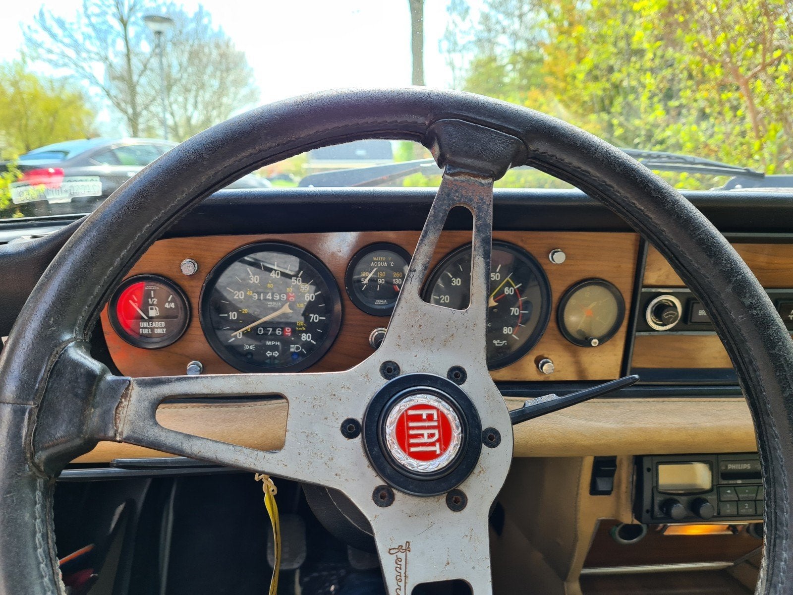 FIAT 124 SPIDER, USA 2 ltr inj, bj 1980, kleur rood, foto 5