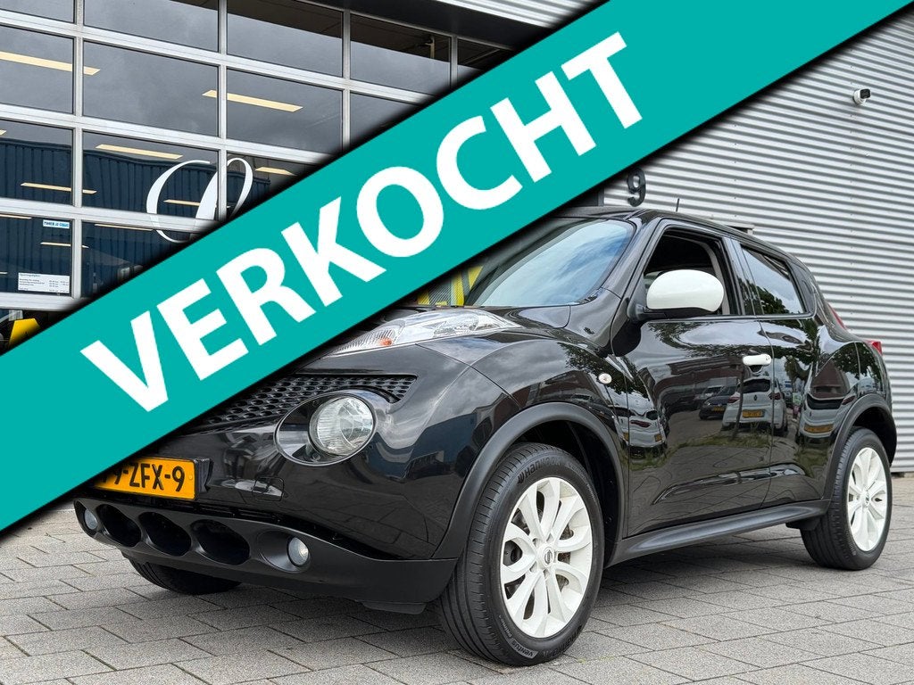 Nissan Juke 1.6 Ministry Of Sound - Navigatie I Leer I Airco, Auto's, Nissan, Voorwielaandrijving, Euro 5, Zwart, 4 cilinders
