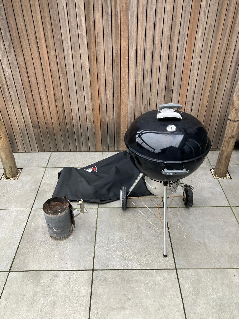 Weber Original Premium Kettle BBQ (57cm) + Accessoires, Tuin en Terras, Ophalen, Gebruikt, Weber, Met accessoires