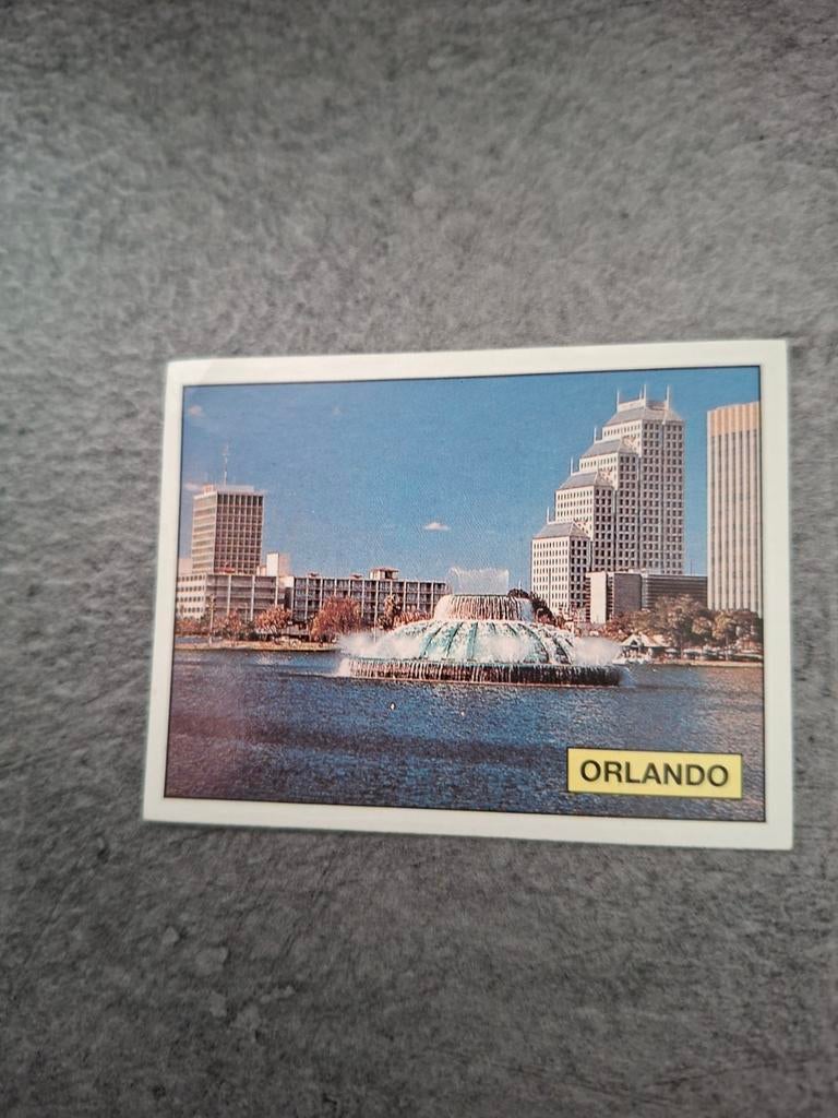 Panini sticker WK 94 USA. Speelstad Orlando., Verzenden, Zo goed als nieuw, Sticker