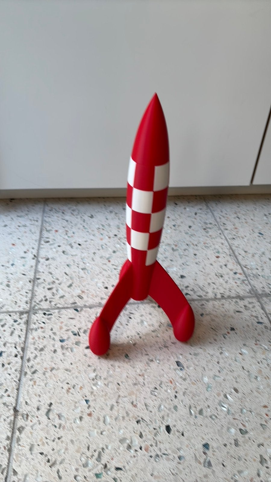 Raket Tintin kuifje 3d geprint, Ophalen of Verzenden, Kuifje, Nieuw, Beeldje of Figuurtje
