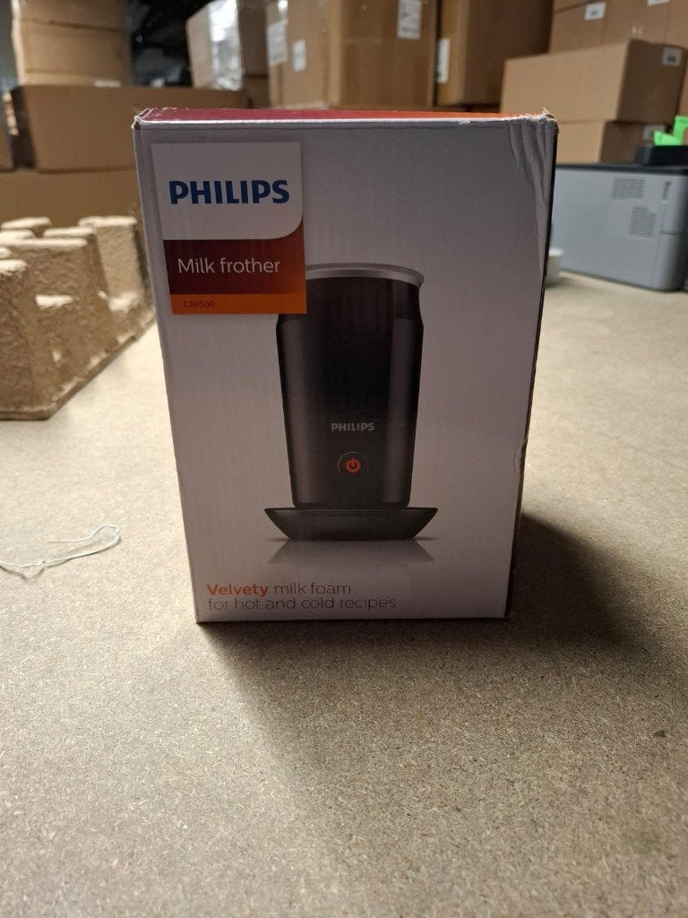 Philips Melkopschuimer - CA6500/63 - Zwart - 500 W | DC10013, Elektrische melkopschuimer, Nieuw, Ophalen of Verzenden, Versuni Netherlands B.V.