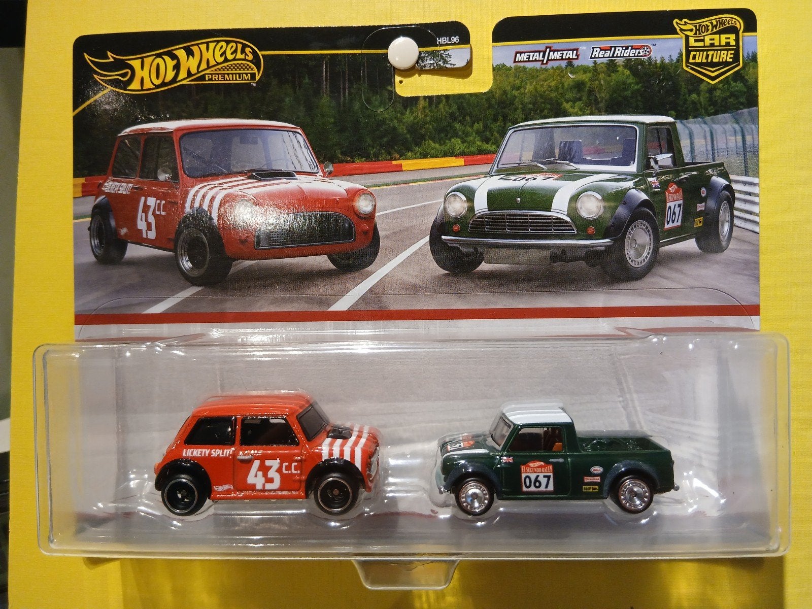 Morris Mini + '67 Austin Mini Pickup Hot Wheels Car Culture, Ophalen of Verzenden, Nieuw, Auto