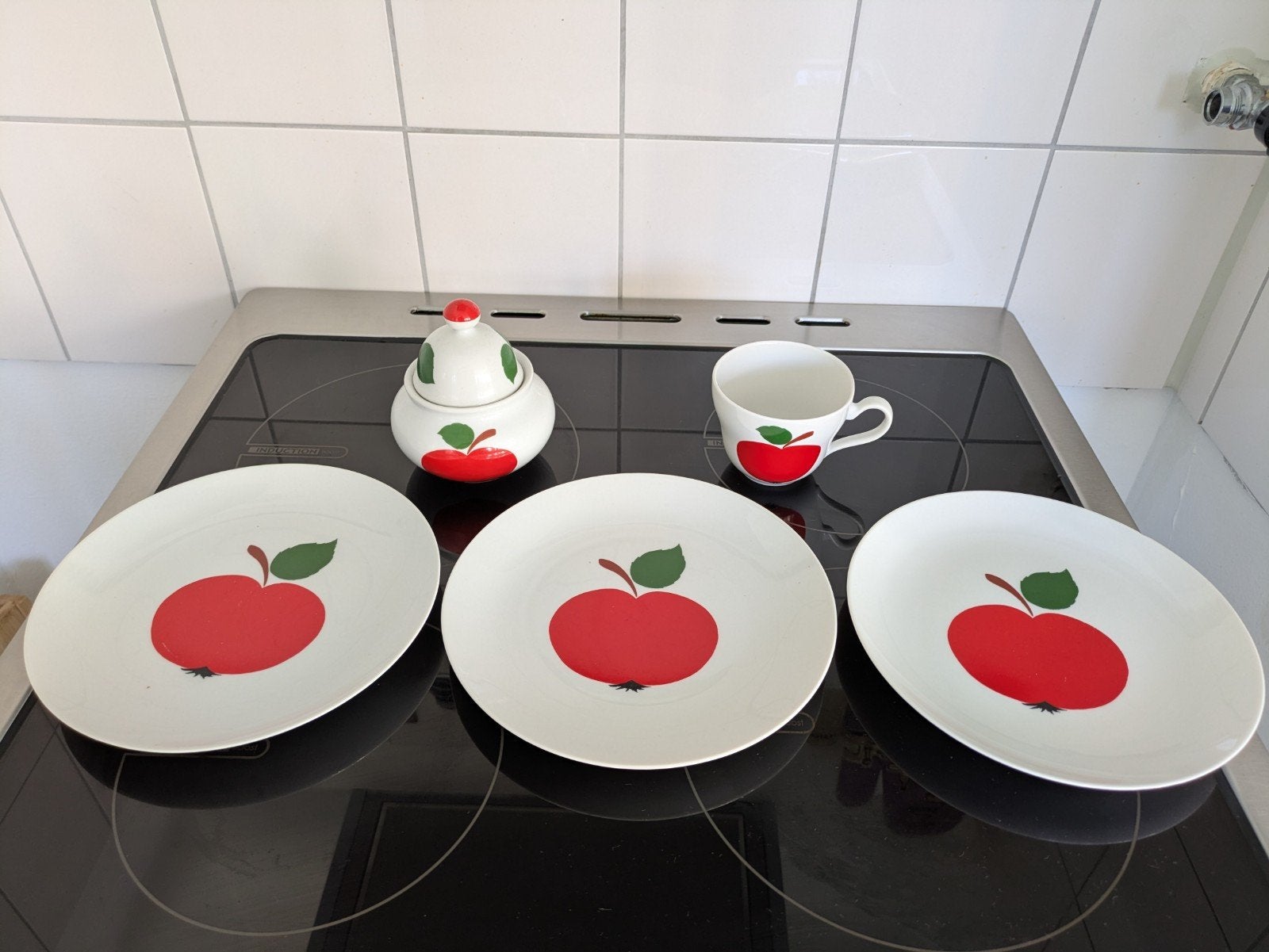 vintage Batavia Patricia setje appel servies, Ophalen of Verzenden, Porselein, Overige stijlen