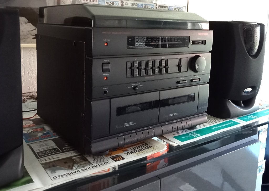 Aristona radio set voor hobbyruimte (aux/cassette werkt ook), Ophalen of Verzenden, Gebruikt, Radio