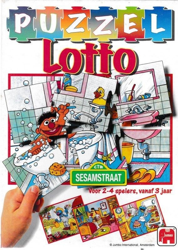 Sesamstraat # Puzzel Lotto.- foto’s, Ophalen of Verzenden, Zo goed als nieuw, Puzzelen