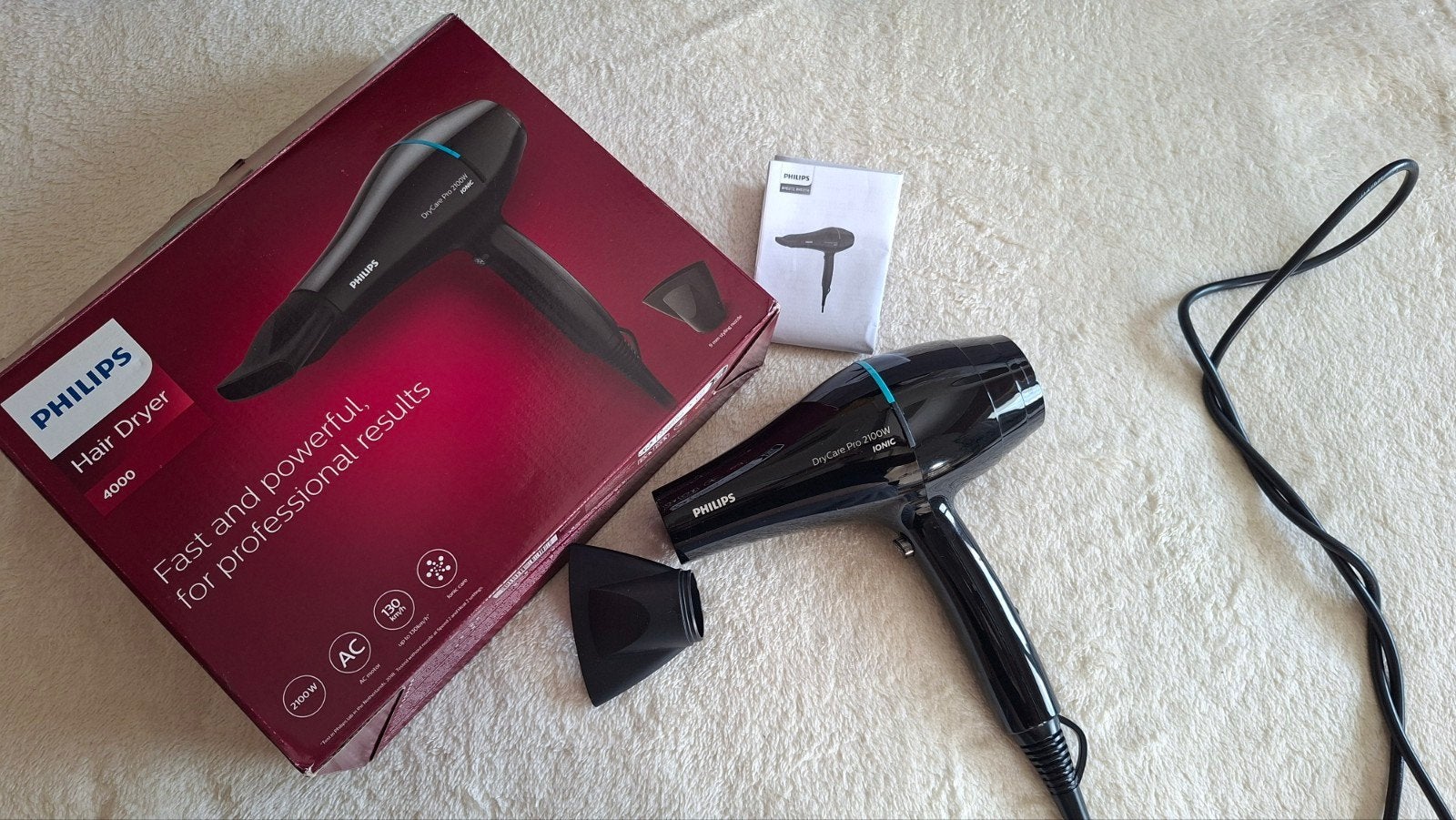 Philips DryCare Pro Föhn 2100W met Ionentechnologie, Ophalen of Verzenden, Zo goed als nieuw, Haarverzorging