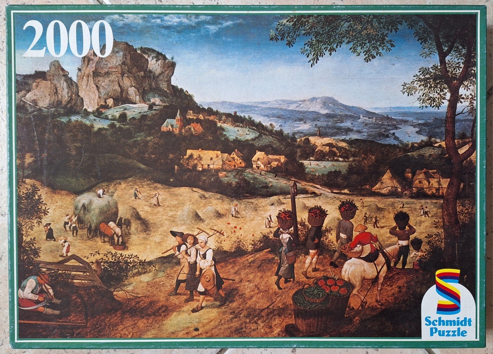Schmidt Puzzle 2000 stukjes - Hooitijd van Peter Brueghel, Ophalen of Verzenden, Meer dan 1500 stukjes, Nieuw, Legpuzzel