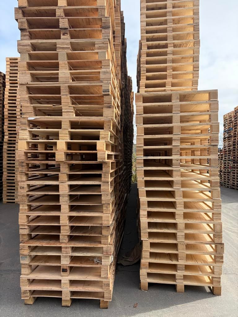 Diverse pallets te koop - Gebruikt maar in goede staat, Doe-het-zelf en Verbouw, Kratten en Dozen, Gebruikt, 100 cm of meer, 60 cm of meer