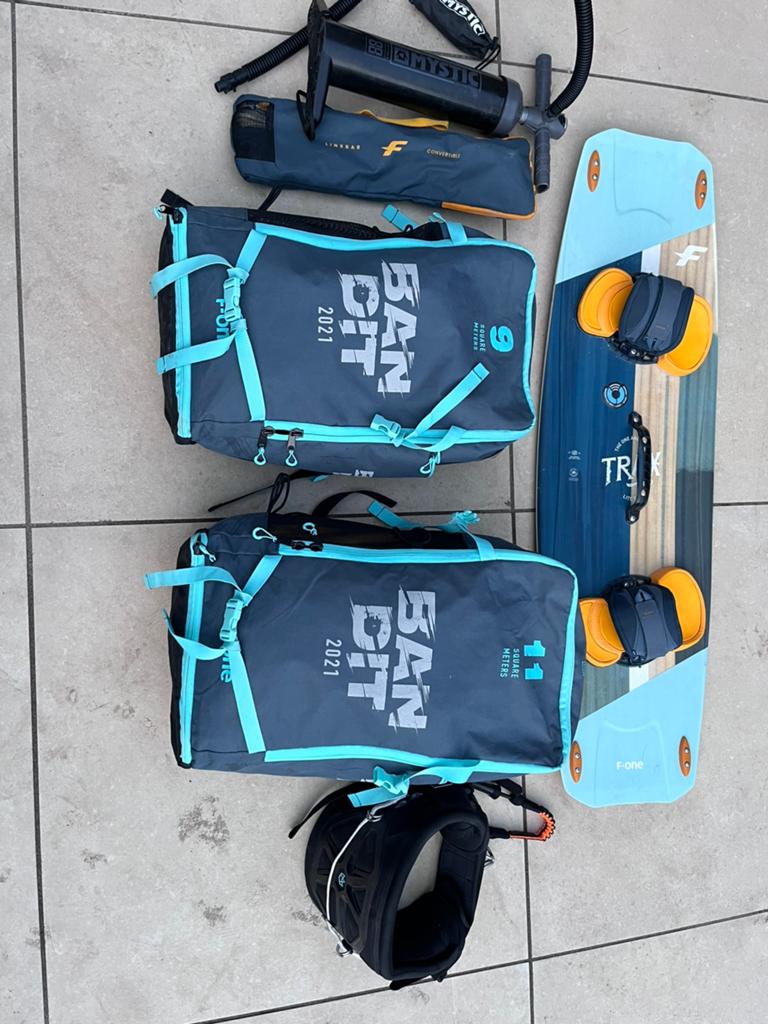 F-one kitesurf set, Watersport en Boten, Twintip, Ophalen, Zo goed als nieuw