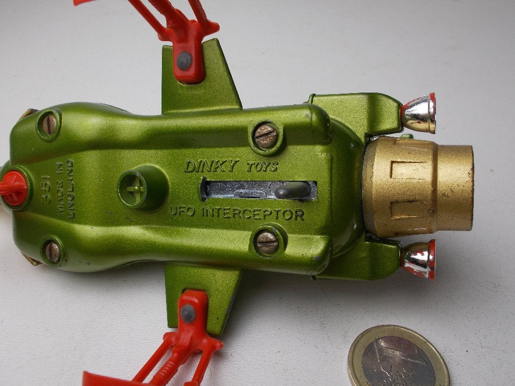 1971 Dinky Toys 351 SHADO UFO INTERCEPTOR (TV serie UFO) -H-, Ophalen of Verzenden, Zo goed als nieuw, Auto, Dinky Toys
