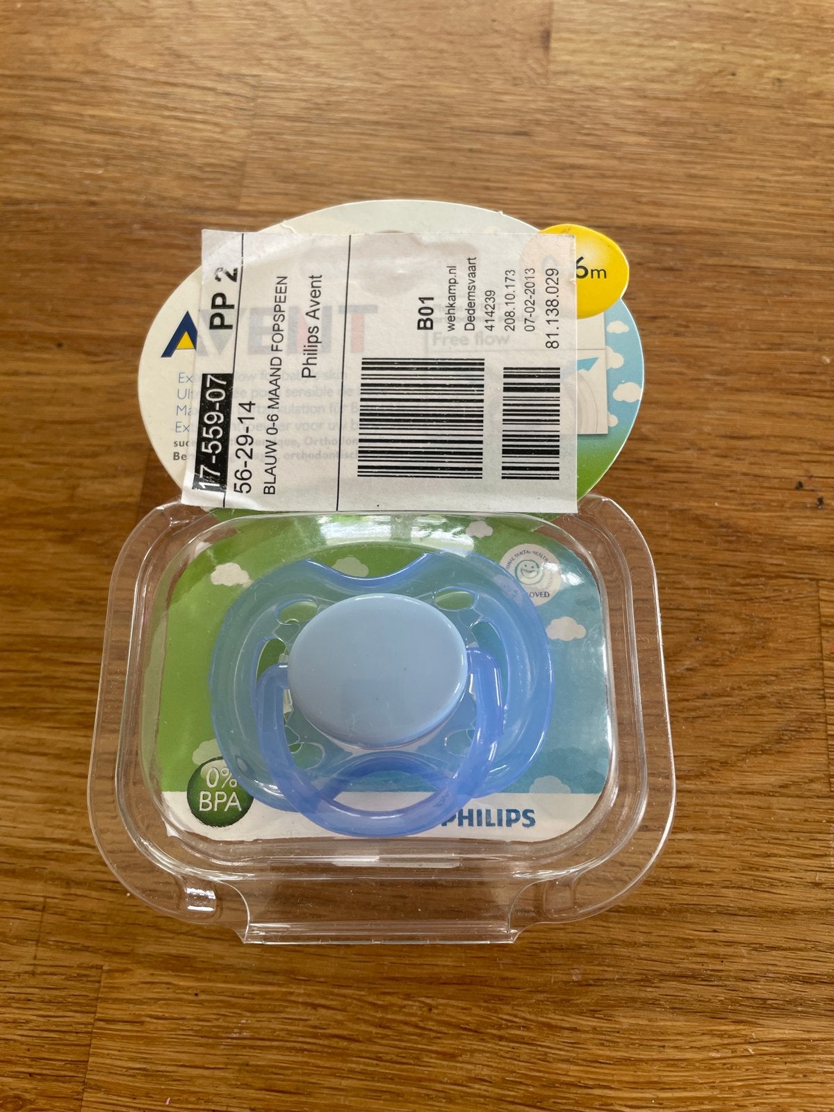 Philips Avent Fopspeen 0-6 maanden - Blauw, Ophalen, Nieuw