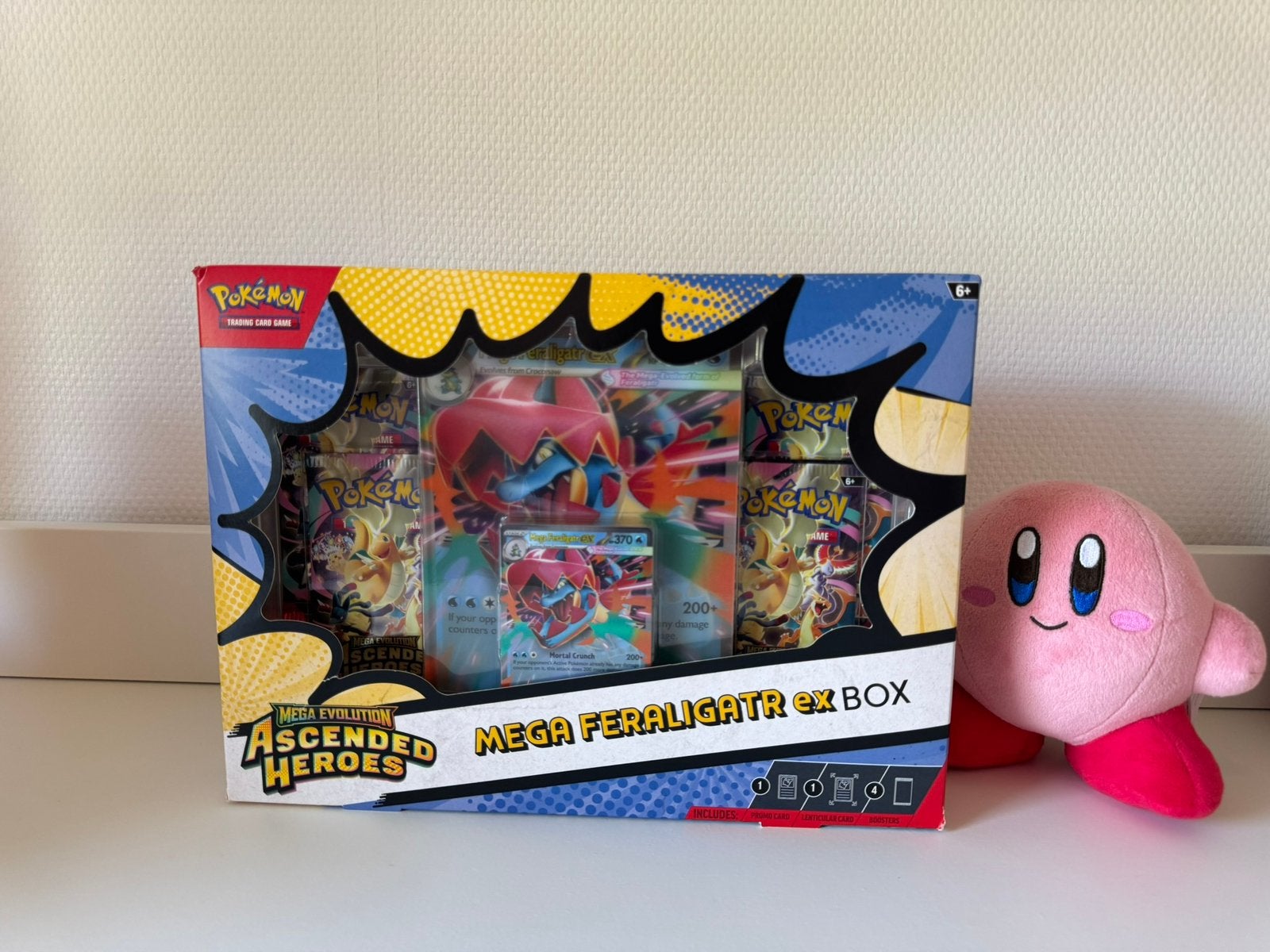 Ascended Heroes: Mega Feraligatr ex Box, Hobby en Vrije tijd, Verzamelkaartspellen | Pokémon, Ophalen of Verzenden, Zo goed als nieuw