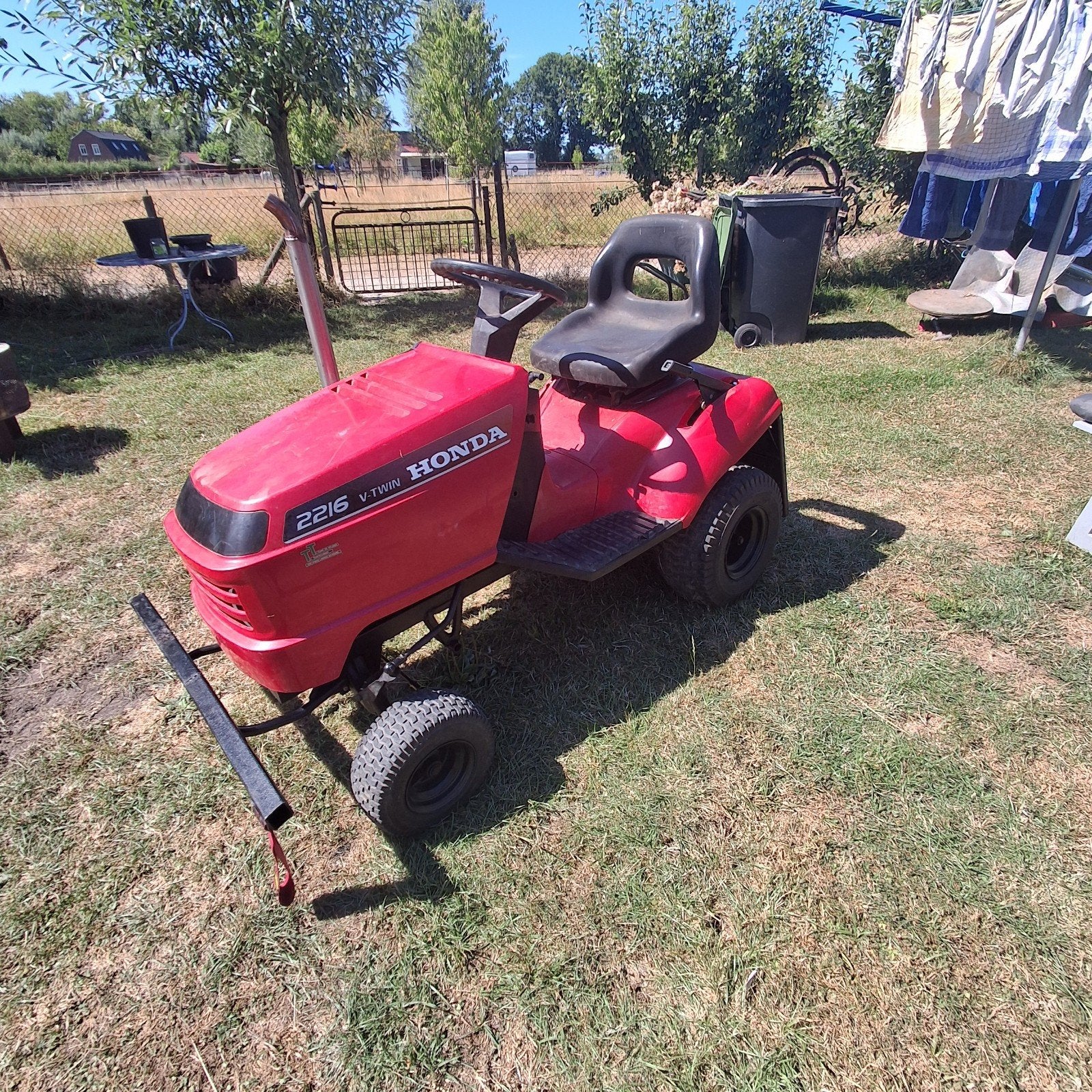 Honda V-Twin 2216 Zitmaaier - Leuk voor hobby/project, Ophalen, Gebruikt, Honda grasmaaier, Versnellingen