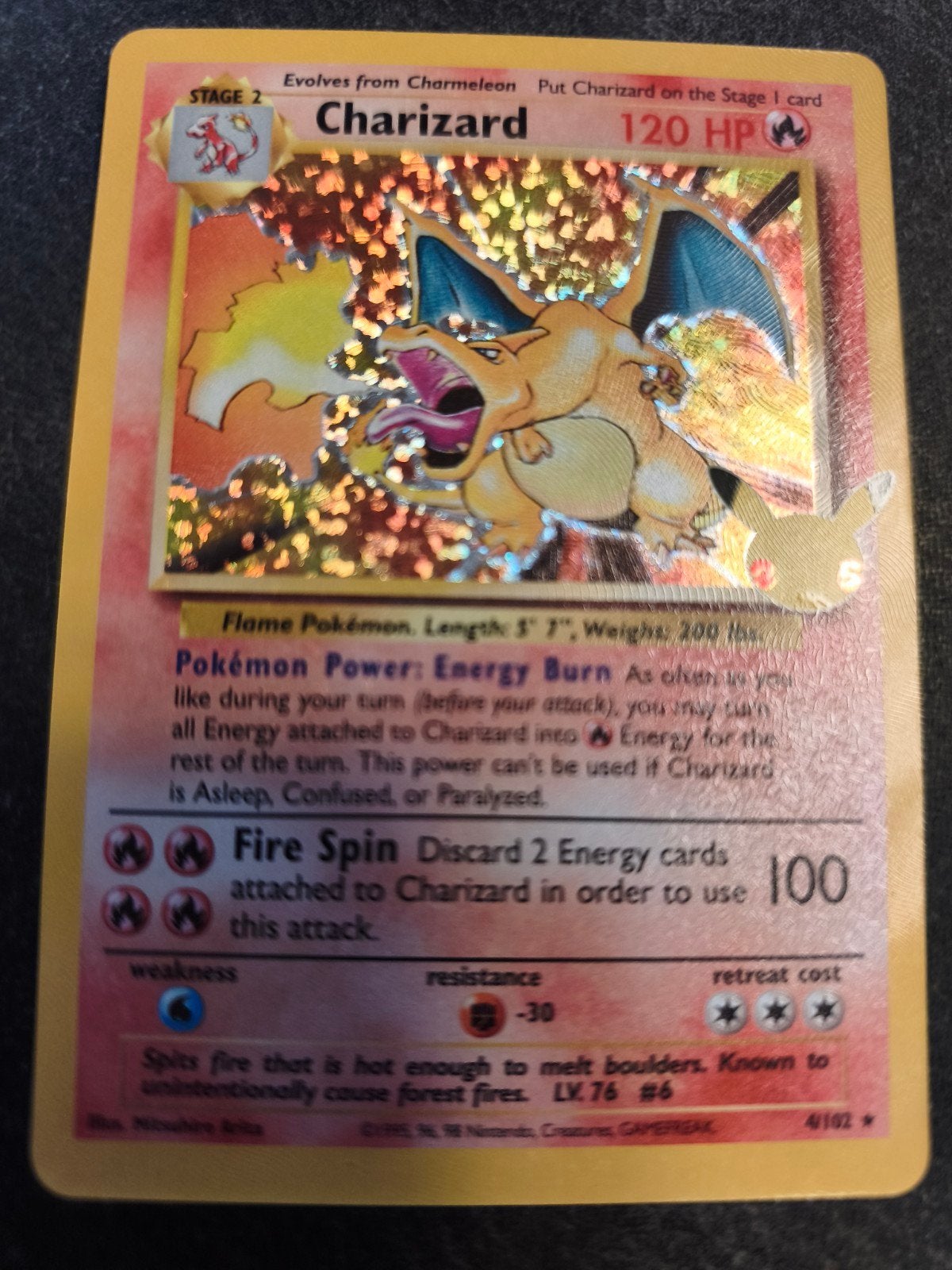 Charizard 4/102 Holo, Celebrations., Ophalen of Verzenden, Nieuw, Losse kaart, Foil